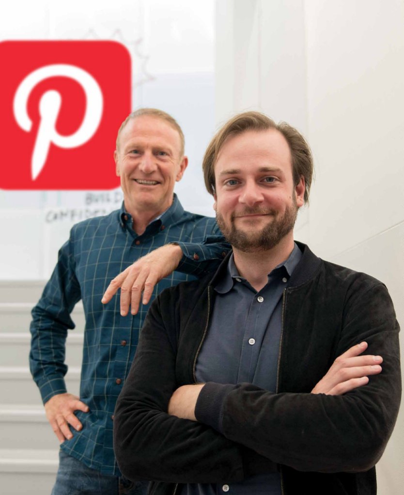 Mark Thompson and Evan Sharp, co-founder of Pinterest