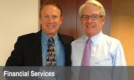 Charles Schwab, Founder Charles Schwab; Mark Thompson, Top Financial Services Keynote Speaker